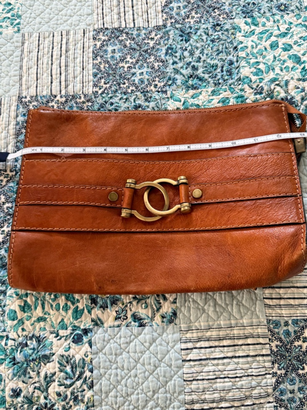 Pratesi Firenze Italian Leather Wristlet with Gold buckle - Picture 6 of 11